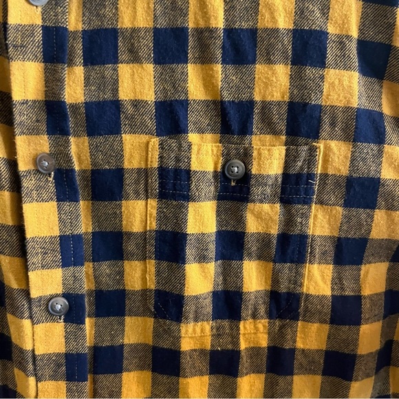 Pacific Outfitters XL Checkered Long-sleeve Shirt Yellow Black Flannel - Picture 4 of 8